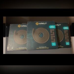 Lot of 3 Safety 1st Foam Bumper Kits Softens Sharp Corners & Edges NEW